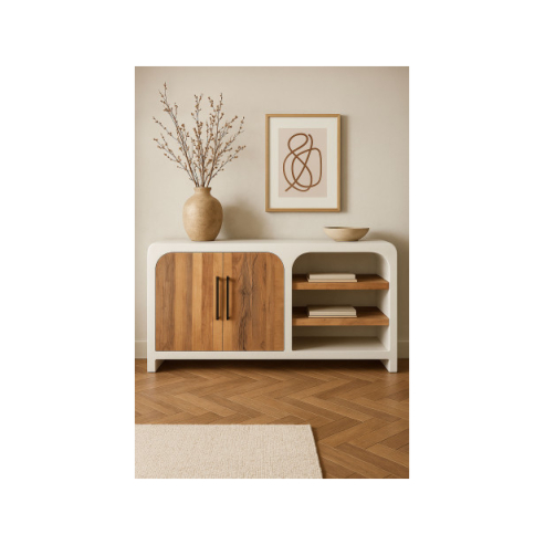 Aparador buffet madera cecilada hormigon 2