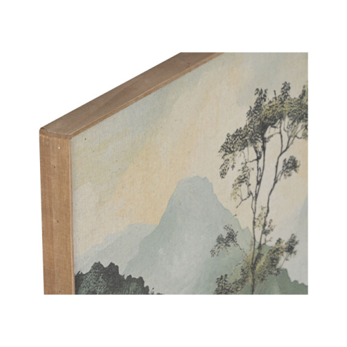 Cuadro lino paisaje palmeras (2)