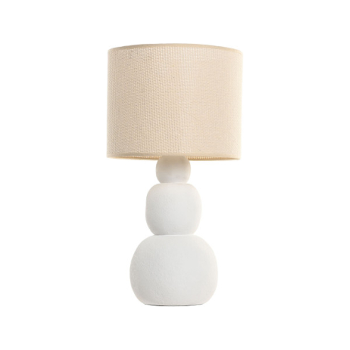 Lampara blanca escultura (1)