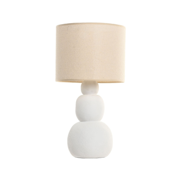 Lampara blanca escultura (1)