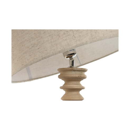 Lampara madera mango con pantalla natural (3)